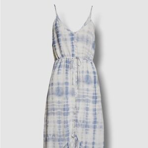 Rails Women's White Blue High-Low Sun Dress New with Tag